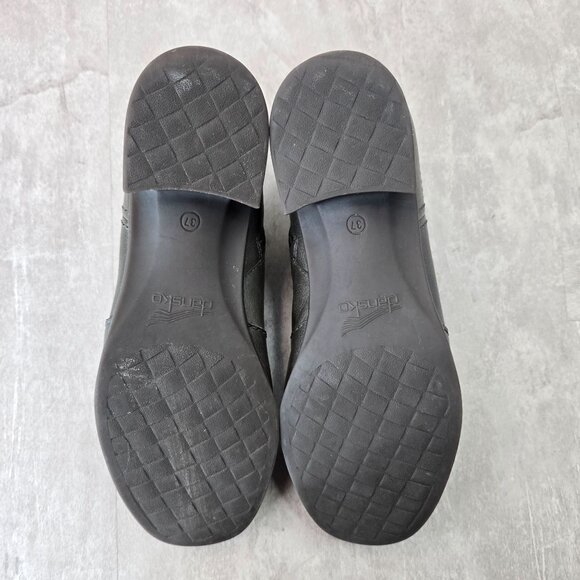 Dansko Ankle Boots Gray Leather Preppy Minimalist Western Chelsea Comfort Bootie - Picture 7 of 13